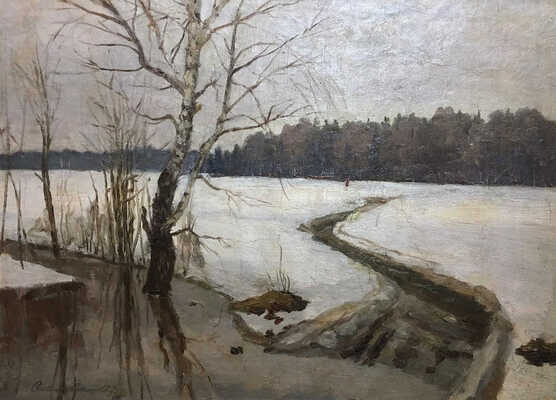 Соколов-Скаля Павел Петрович. Весенняя распутица